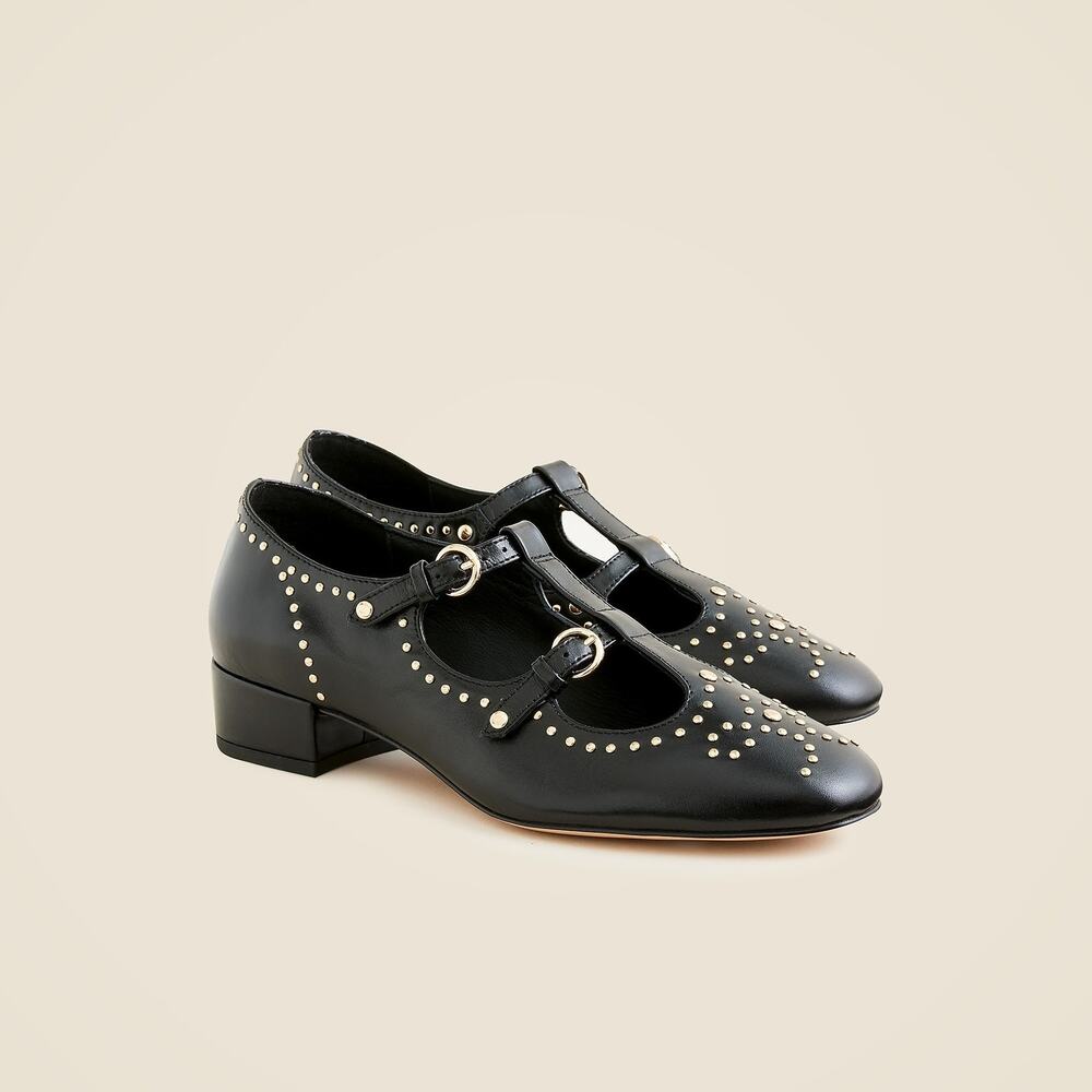 J. Crew Women's Teagan T-Strap Wing Tip Heels in Patent Leather Size 10.5 NWOB - Picture 2 of 9